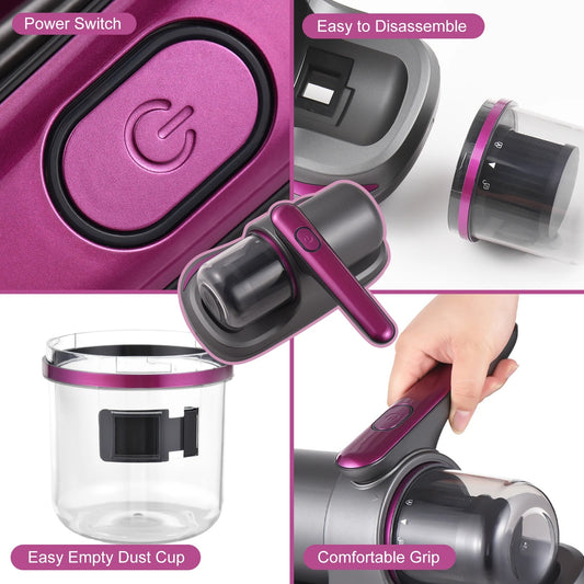 Aspiradora de ácaros [portátil y sin cables]